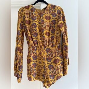 Forever 21 Patterned Romper (Size S)